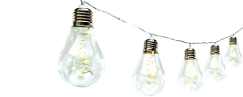  LED svietiaci reťazec, tvar hrušky, 2,25 m, 4,5V ML 10 GLOBE
