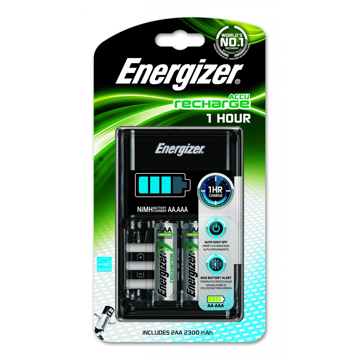 Nabíjačka Energizer 1 hodinová + 2AA Extreme 2300 mAh