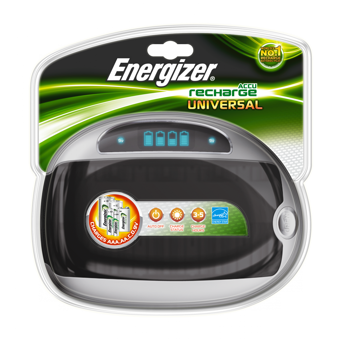 Nabíjačka Energizer univerzálna nabíjačka (LCD panel)