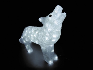 VLK - LED akrylové zvieratá na baterky 