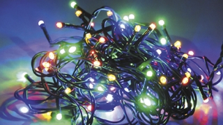 LED Vianočná reťaz 5m na Baterky s časovačom 50 LED  - multikolor