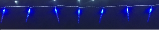 NICHOLAS LED Cencúle 4m x 12cm Modré - 8 programov SPÁJATELNÉ